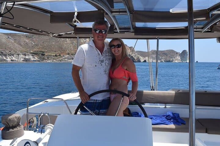 Private Santorini 4-Hour Luxury Catamaran Cruise from Fira photo 4