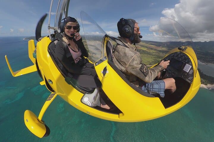 Gyroplane Flights Over Oahu’s North Shore — 30-Minute Private Instructional Experience