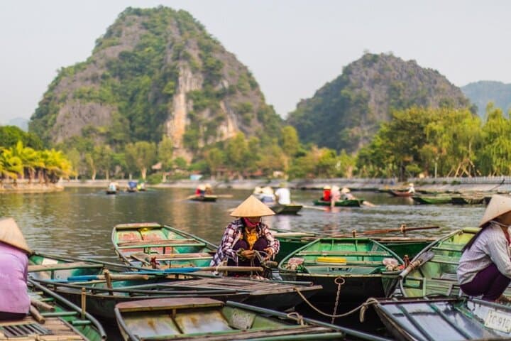 Luxury Ninh Binh Day Tour from Hanoi: Hoa Lu Temples, Trang An Boat & Countryside Bike photo 2