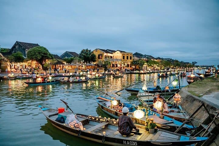 Hoi An Night Market, Private Boat Ride & Marble Mountains Tour