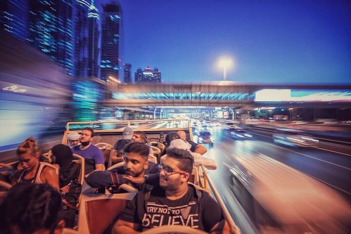 Dubai Night Panorama: Open-Top Bus Tour to Burj Khalifa & Marina photo 4
