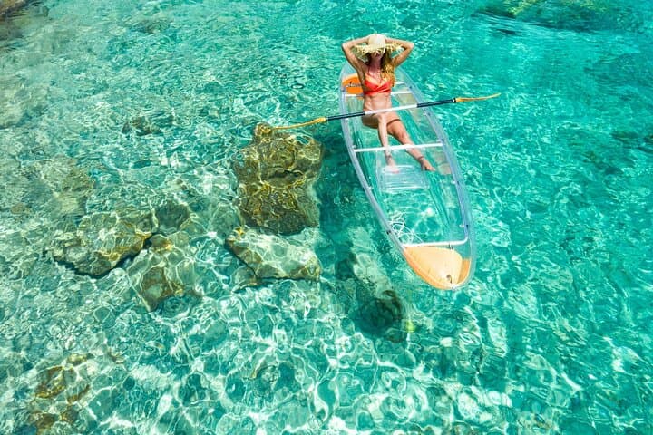 Transparent Kayak & SUP Tour Around Cape Kamenjak — Clear-Hull Kayaking and Snorkel Adventure photo 4