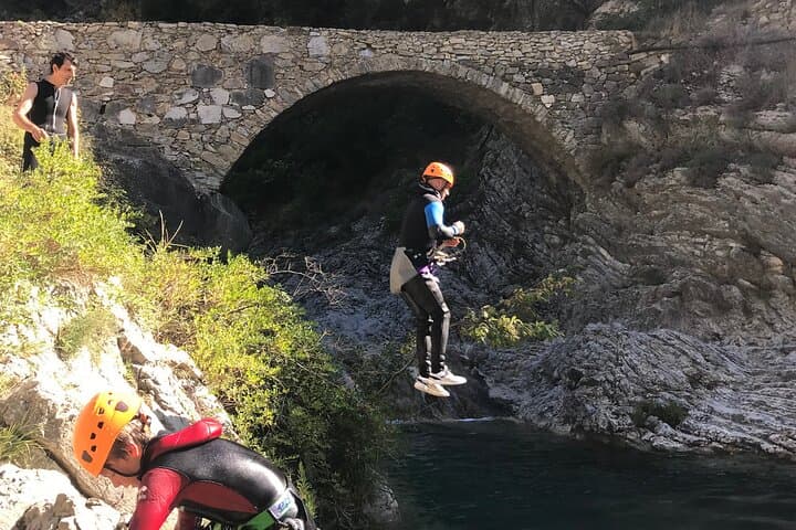 3-Hour Canyoning in the Alpes-Maritimes: Jumps, Rappels & Turquoise Pools