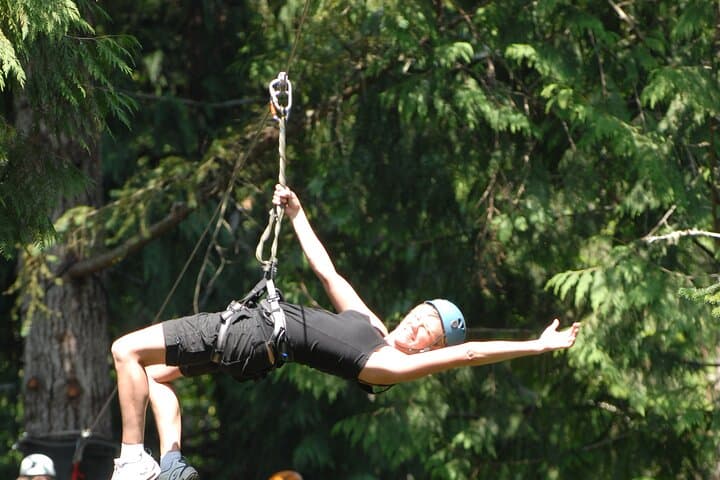 Victoria Canopy Zipline Tour with Downtown Shuttle — 8 Ziplines & Suspension Bridge