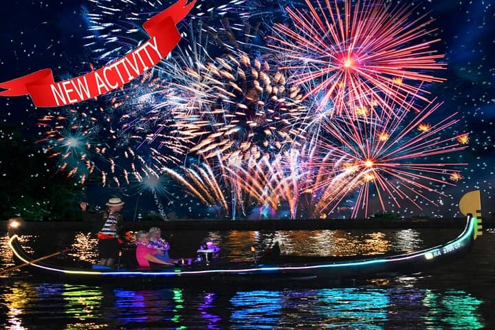 Waikiki Fireworks Gondola Cruise: Intimate Harbor Views & Champagne