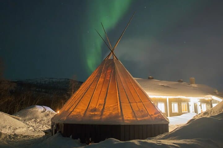 Alta Northern Lights Camp: Wilderness Lavvo & Snowshoe Evening photo 3