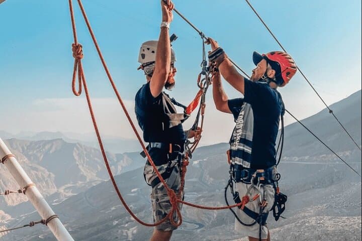 Jebel Jais Sky Tour: Six Ziplines Over the Hajar Range