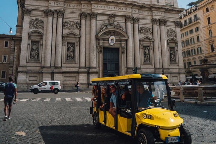 Electric Golf Cart Rome Tour: Colosseum, Catacombs & Appian Way in One Day
