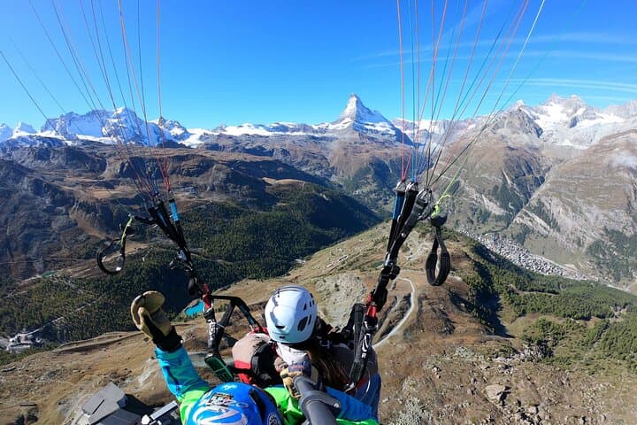 Panoramic Paragliding Flight Over the Matterhorn — Zermatt Tandem Experience photo 3