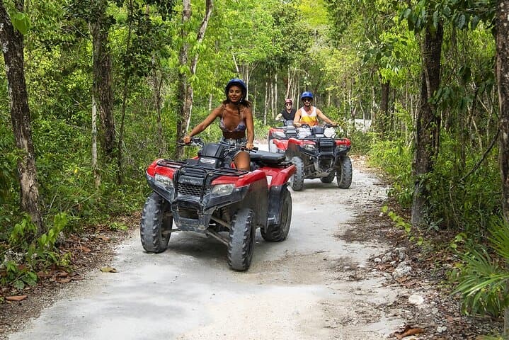 Cozumel ATV to Mayan Jade Cavern with Snorkeling at Playa Uvas