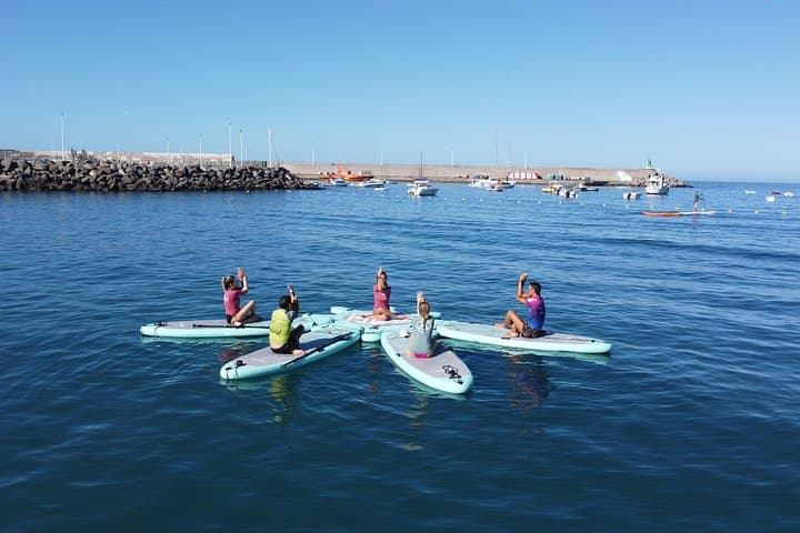 Sup Yoga in Gran Canaria: Small-Group Paddleboard Yoga in Arguineguín photo 3