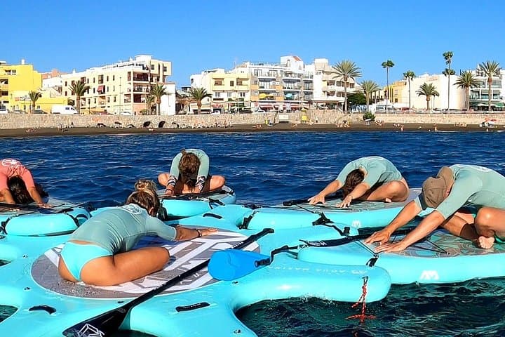 Sup Yoga in Gran Canaria: Small-Group Paddleboard Yoga in Arguineguín photo 4