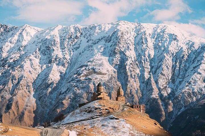 Tbilisi to Kazbegi Private Day Tour — Gergeti Trinity, Ananuri & Zhinvali Reservoir photo 1