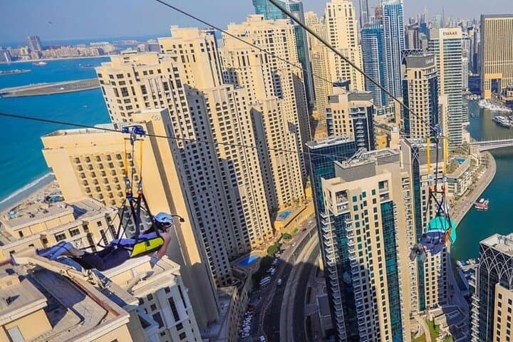 Fly Over Dubai Marina: XLine World's Longest Urban Zipline Experience photo 3