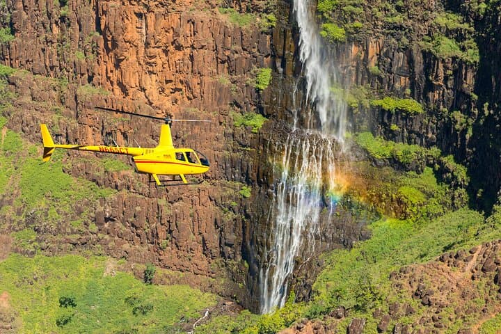 Kauaʻi Doors-Off Helicopter Tour — Jurassic Falls, Waimea Canyon & Nā Pali Coast