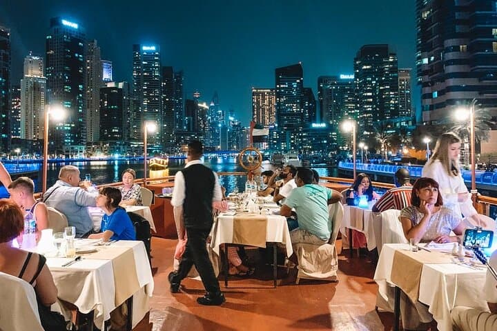 Dubai Marina Dhow Dinner Cruise: Traditional Dhow with Buffet, Transfers & Tanoura Show photo 4