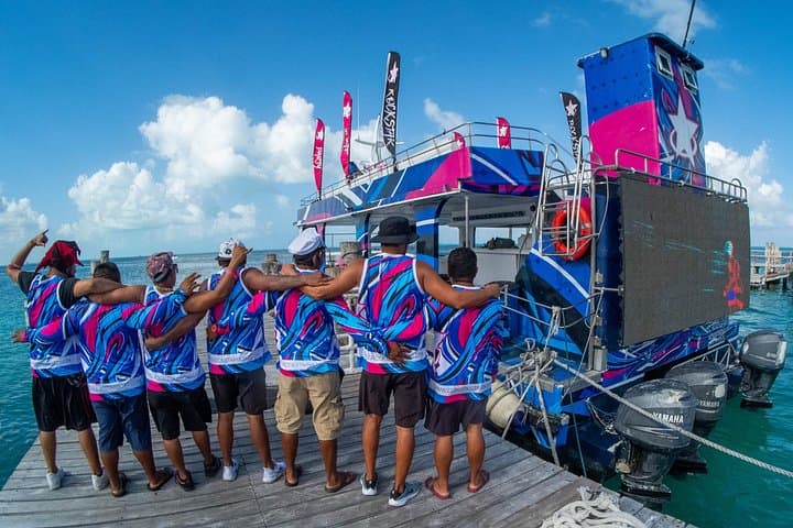 Half-Day Private Party Boat Cancun to Isla Mujeres — El Rockstar Catamaran photo 3