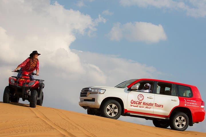 Premium Dubai Red Dunes Safari: Quadbike, Camel Ride & VIP VIP Dinner in Lahbab photo 1