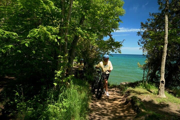 Cave Point E-Bike Tour: Lake Michigan Cliffs & Whitefish Dunes Ride photo 3