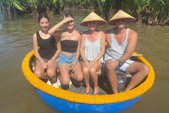 Hoi An Basket Boat, Buffalo Ride & Sampan Evening Tour: Coconut Forest to Lantern-Lit Streets