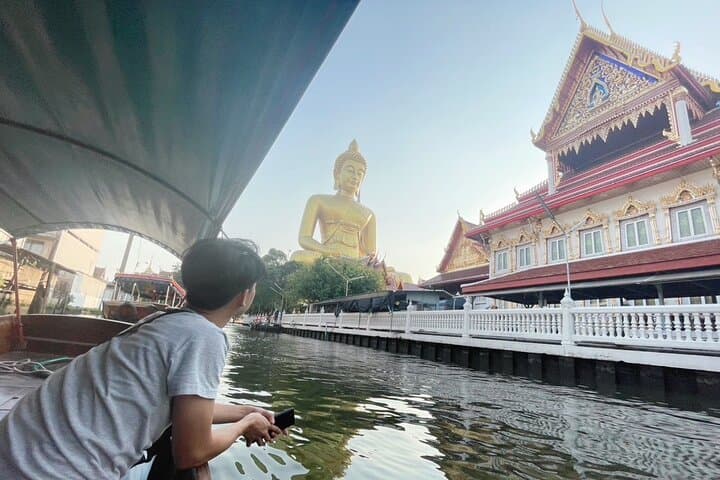 Small Teak Boat Canal Tour & Organic Garden Cooking in Bangkok photo 4