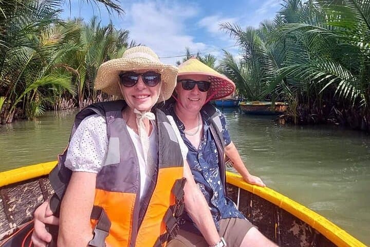 Hoi An Coconut Jungle Basket Boat Ride and Night Market River Cruise photo 1
