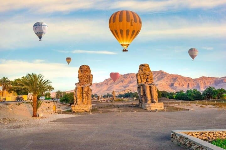 Hot Air Balloon Over Luxor: Sunrise Flight Above Temples photo 4