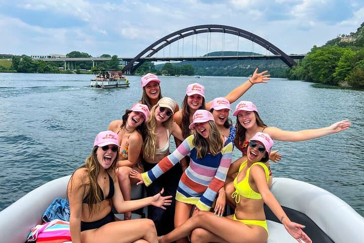 Lake Austin Pontoon Rental: Private 4-Hour Bachelorette & Bachelor Boat Party photo 1