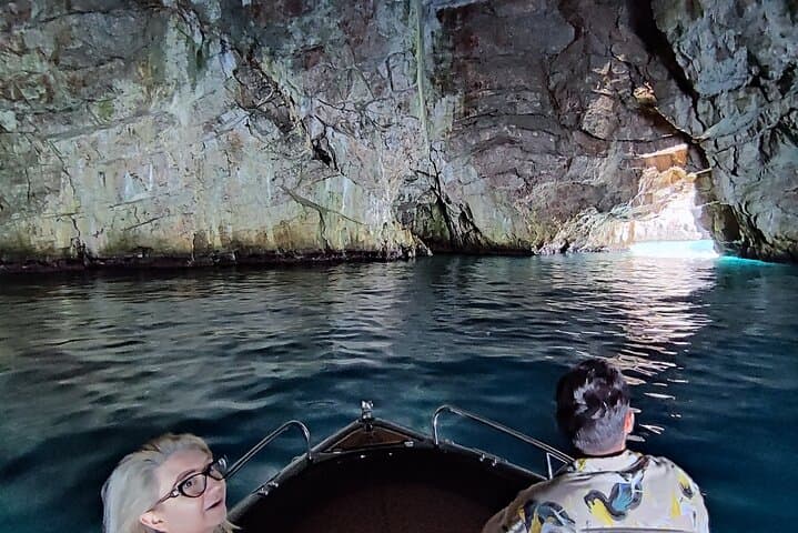 Perast to Blue Cave & Our Lady of the Rocks: Private Black Pearl Speedboat Tour photo 4