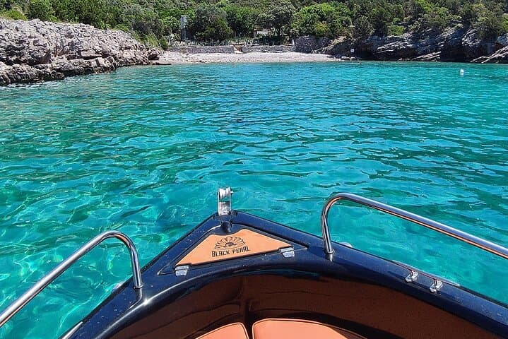 Perast to Blue Cave & Our Lady of the Rocks: Private Black Pearl Speedboat Tour photo 5