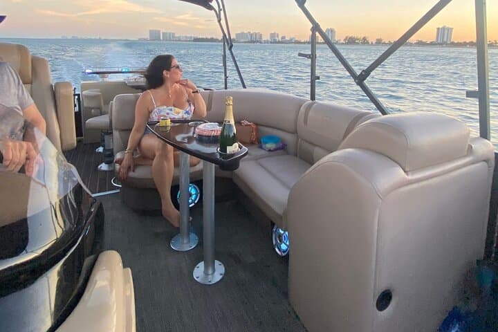 Fort Lauderdale Aqua Patio Pontoon Party: Sunset, Sandbars & Yacht-Row Views photo 3