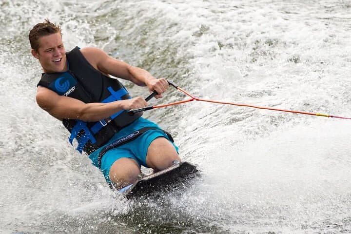 Private Knee Boarding at Trincomalee Beach: Speedboat-Towed Water Thrills in Sri Lanka photo 3