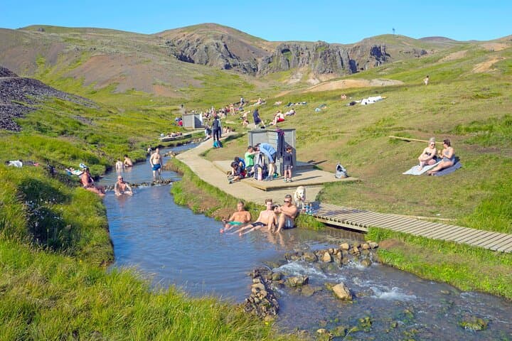 Reykjadalur Hot River Hike: Private Day Trip from Reykjavík to Geothermal River Baths