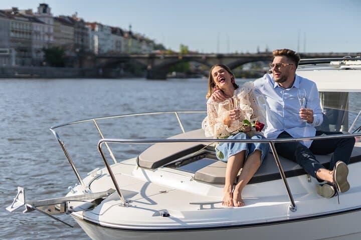 Prague YachtBoat SPEED: VIP High-Speed Vltava Cruise with All-You-Can-Drink photo 6