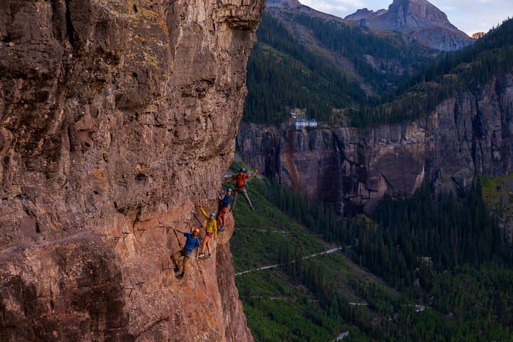 Edge Walking Above Telluride: Private Via Ferrata With Bridal Veil Views
