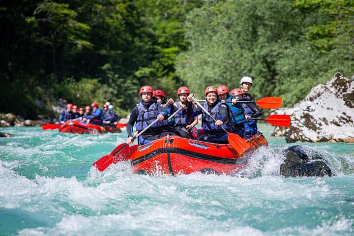 Half-Day Soca River Rafting from Bovec | Class III–IV Whitewater & Photo Service