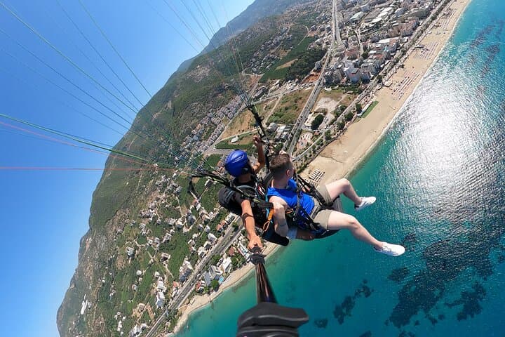Alanya Tandem Paragliding Over Kleopatra Beach — 700m Takeoff & 20-Minute Flights photo 4