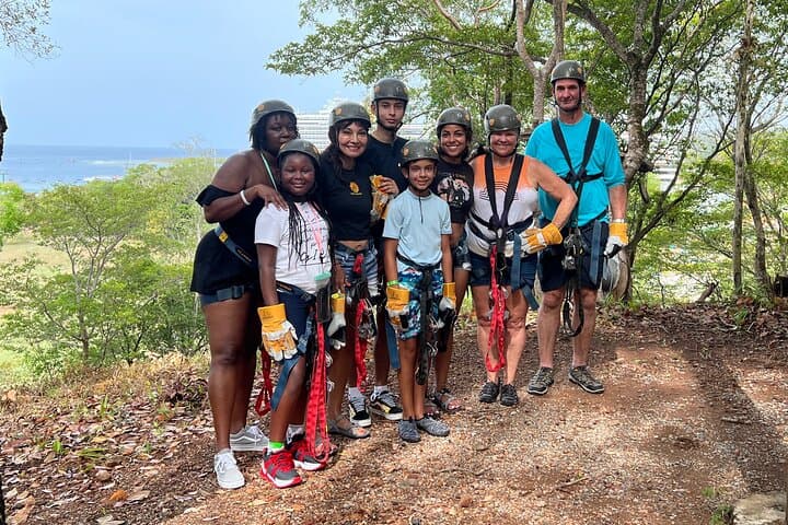 Extreme Zip Line Adventure at Mahogany Bay — 1600ft Zip Lines Over Roatan Jungle