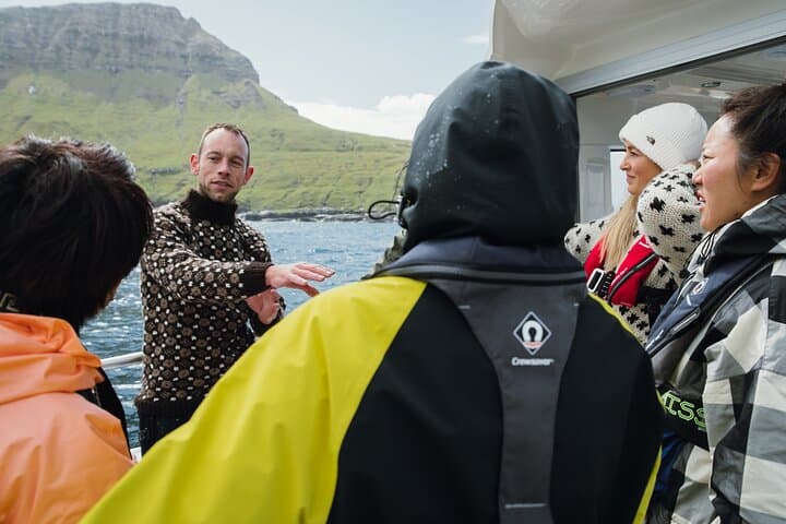 Vágar Private Boat Tour to Drangarnir, Múlafossur & Tindhólmur photo 2