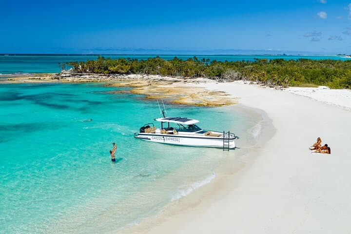 Half-Day Private Axopar Charter in Grace Bay — Snorkel the Third-Largest Barrier Reef & See Rock Iguanas
