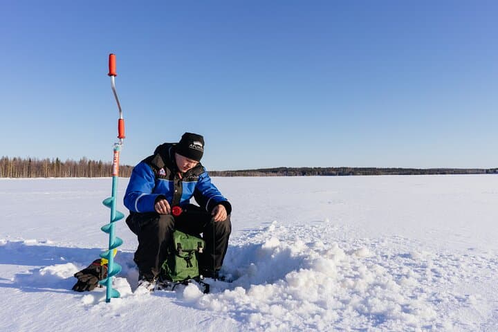 Ice Fishing Like a Finn — Apukka Adventures Rovaniemi Arctic Lake Experience photo 4