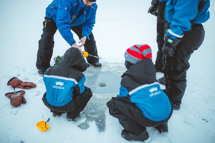 Ice Fishing Like a Finn — Apukka Adventures Rovaniemi Arctic Lake Experience photo 6