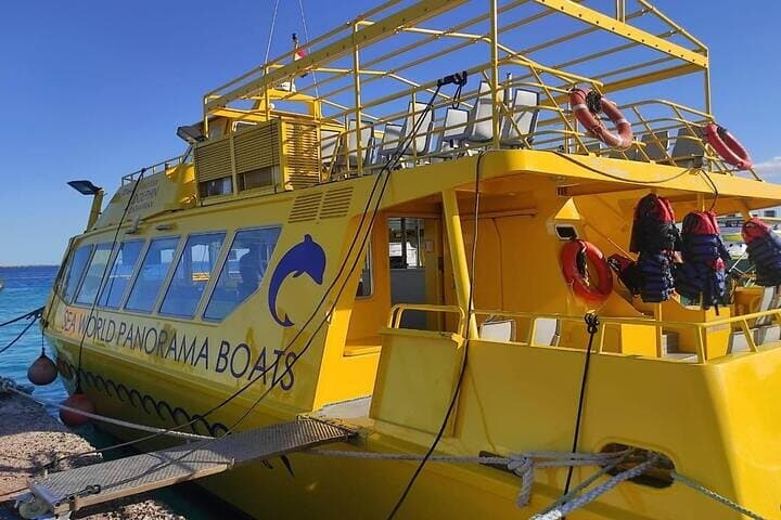 Hurghada Semi‑Submarine and Paradise Island Day Trip — Red Sea Snorkeling & Beach Escape