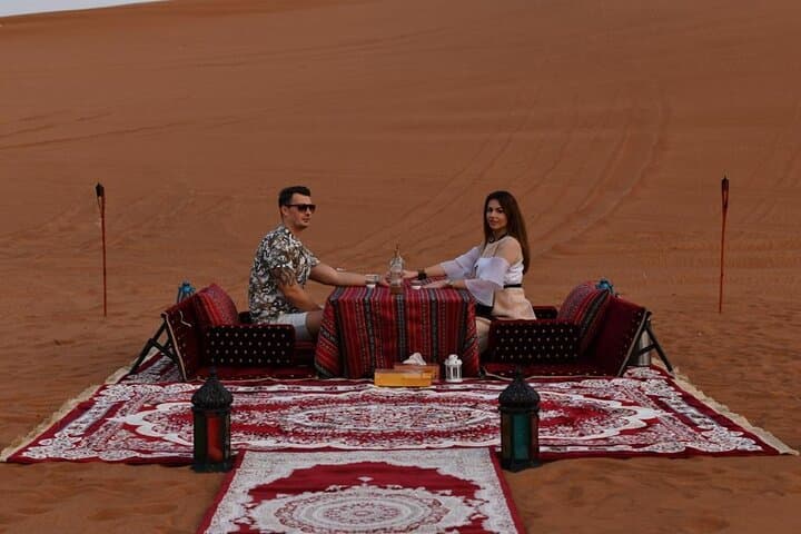 Dubai Private Desert Safari Tour with Dune Buggies & Live BBQ Dinner