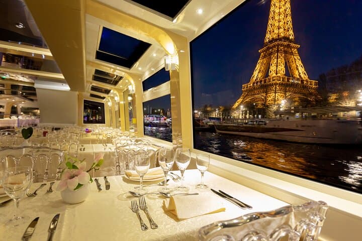 Seine Prestige Dinner Cruise: Gourmet Evening Departing the Eiffel Tower