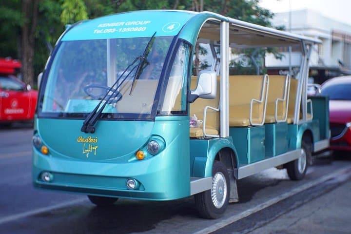 Chiang Mai Night Tram Tour: EV Guided City & Street Food Experience photo 1
