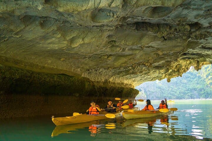 Halong Bay Route 2 Day Cruise: Titop, Sung Sot Cave & Sunset Buffet photo 3