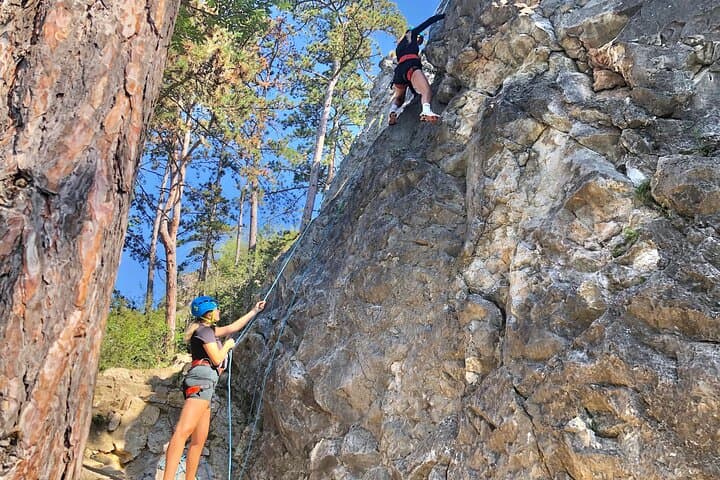 Prague Half-Day Rock Climbing: Limestone Routes & 20m Rappels Near the City