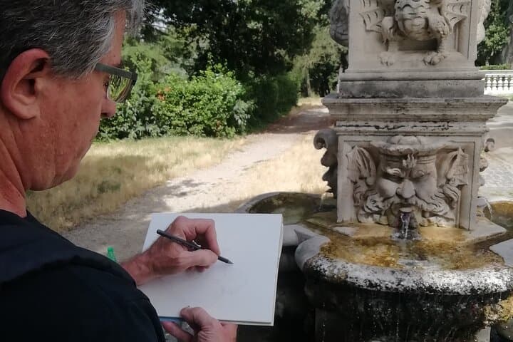 Private Watercolor Tour in Villa Borghese Rome with Guido photo 3