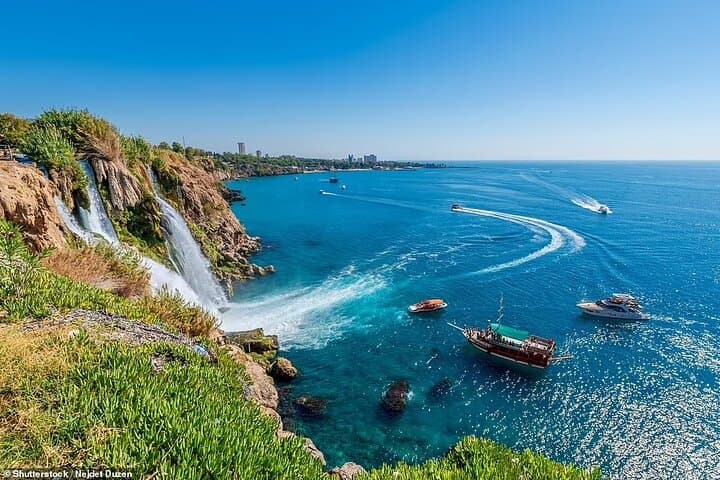 Duden Waterfall Boat Trip from Antalya — Swim, Lunch & Lower Duden Views